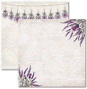 SC-364 Alfazema 3 - Papel para Scrapbook Dupla Face