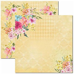 SC-411-Primavera 3 - Papel para Scrapbook Dupla Face