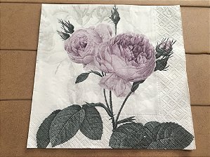 Guardanapo Vintage - Rosas Lilas