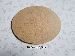 Aplique em MDF - Placa Oval  10,5x8,5 cm