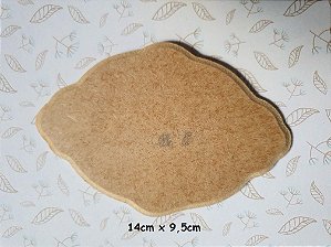 Aplique em MDF - Placa  14 x9,5 cm
