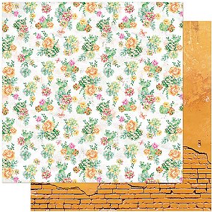 SD-1087 - SCRAP DUPLA FACE - SUCULENTAS AQUARELA