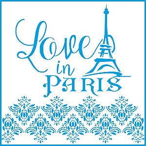 STXX-109 - STENCIL - LOVE IN PARIS, TORRE EIFFEL E ARABESCOS