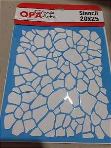 2266- Stencil Opa 20x25 - Estamparia Craquele I