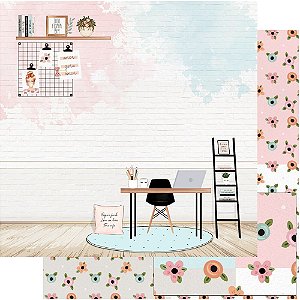 SD-1149 - PAPEL PARA SCRAPBOOK DUPLA FACE - ACONCHEGO