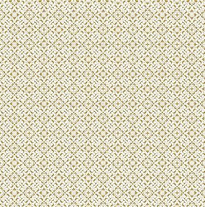 SH30-031 - PAPEL PARA SCRAPBOOK COM HOT STAMPING - RENDA DOURADA