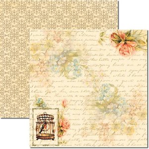 SC-243 Flor do Campo 3 - Papel para Scrapbook Dupla Face