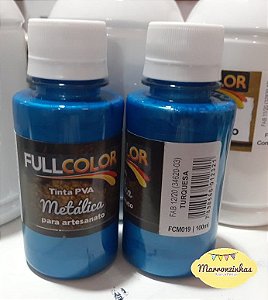 Tinta PVA Metalica100ml Fullcolor -Turquesa - FCM-019