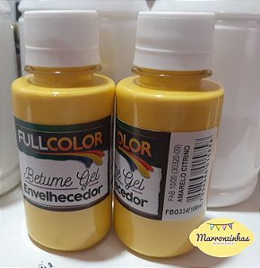 Betume Gel envelhecedor 100ml Fullcolor - Amarelo Citrino - FBG-334