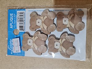 APM3-170- APLIQUE EM MDF - URSINHO MARROM