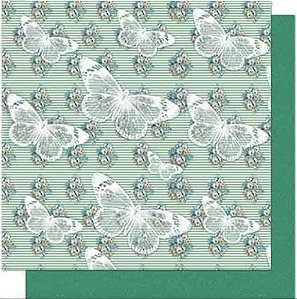SD-0639 - PAPEL PARA SCRAPBOOK DUPLA FACE - BORBOLETA