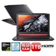 Notebook Gamer Acer Aspire Nitro 5, AN515-51-78D6, Intel Core i7 7700HQ , 16GB RAM, HD 1TB, NVIDIA GeForce 1050Ti com 4GB, tela 15.6" IPS, Windows