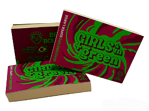 PITEIRA PAPEL BEM BOLADO GIRLS IN GREEN ROSA SUPER LARGA