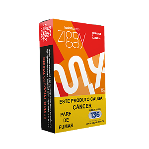 Fumo Para Narguile Ziggy Mix Morango E Laranja 50g