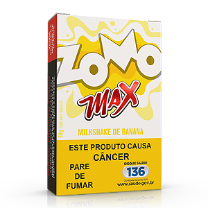 FUMO PARA NARGUILE ZOMO MAX MILK SHAKE DE BANANA 50g
