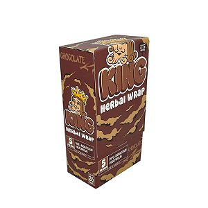 HERBAL WRAP KING BLUNT CHOCOLATE KING SIZE REGULAR - DISPLAY COM 25 BAGS