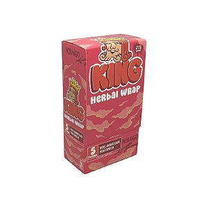 HERBAL WRAP KING BLUNT MORANGO KING SIZE REGULAR - DISPLAY COM 25 BAGS