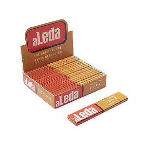 Seda Aleda Ouro Brown King Size Slim - Display Com 20 Livretos