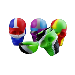 Slick Container Caveira De Silicone 22ml
