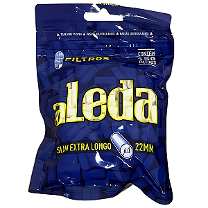 FILTRO DE ACETATO ALEDA BLUE LONG SLIM SIZE 6,0MM X 22MM 150 FILTROS/BAG
