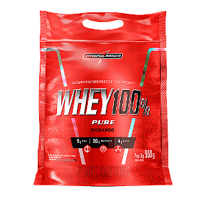 Whey Protein Concentrado - Morango - Pouch 900g