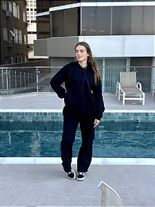 conjunto moletom bea preto