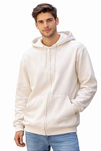 moletom 3 cabos com ziper azul branco off