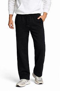 calça de moletom masculina 3 cabos preta