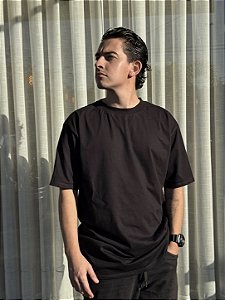 camisa PREMIUM 100% algodão fio penteado 30.1 - preta