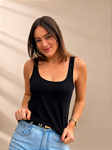 Regata de Alça em Viscose – Modelagem Soltinha