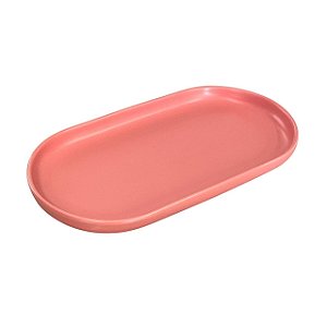 TRAVESSA PORCELANA OVAL NÓRDICA ROSA