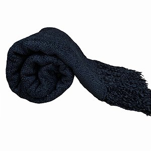 MANTA CHENILLE PRETA