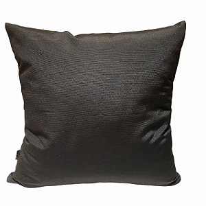 CAPA DE ALMOFADA PRETA LISA