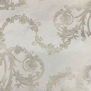 TOALHA DE MESA 1,80 X 1,80M  PRATA