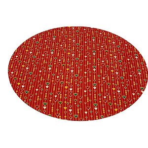 CAPA AMERICANO CORAÇÕES VERMELHO E DOURADO