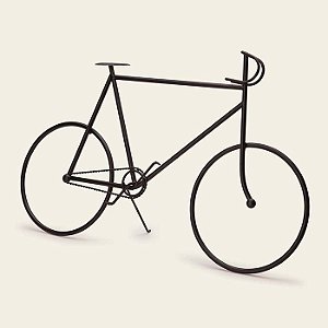 ESCULTURA BICICLETA EM METAL