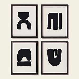 QUADRO EM MDF  4 PEÇAS