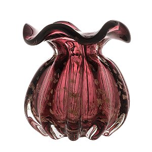 VASO DE MURANO TROUXINHA ROSA 17CM