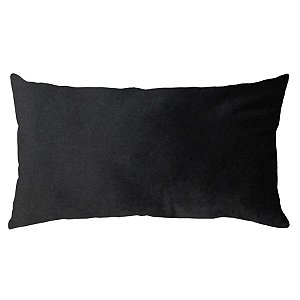 CAPA DE ALMOFADA BAGUETE VELUDO PRETO