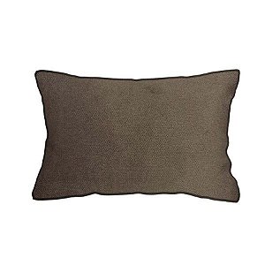 CAPA DE ALMOFADA BAGUETE VELUDO MARROM