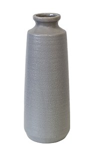 VASO DE CERÂMICA CINZA CLARO 38x15cm