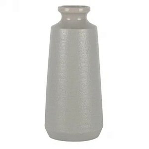 VASO DE CERÂMICA CINZA CLARO 33x15cm