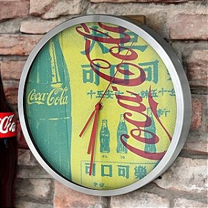 RELÓGIO DE PAREDE COCA COLA METAL