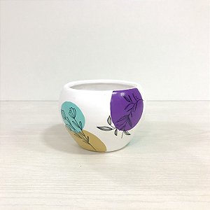 CACHEPOT ORGÂNICO BRANCO