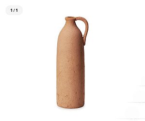 VASO DE CERÂMICA DECORATIVO COM ALÇA