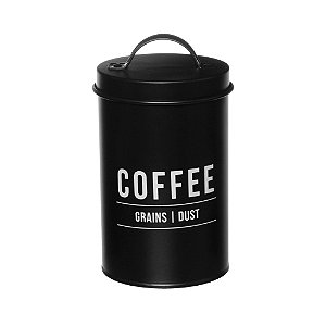 POTE PARA CAFÉ HATTAN GALVANIZADO PRETO 1,2L