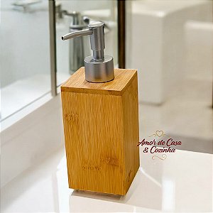DISPENSER DE SABONETE/DETERGENTE LIQUIDO DE BAMBU