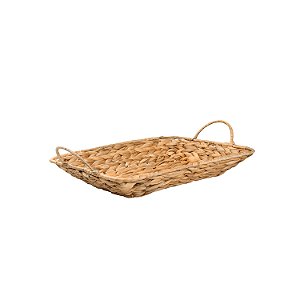 CESTA DE FIBRA NATURAL RETANGULAR 32CM