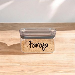 POTE PERSONALIZADO HERMÉTICO RETANGULAR SEAL 650 ML