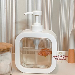 DISPENSER DE SABONETE/DETERGENTE WHITE SCRIPT 500ML